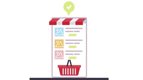 Mobile E-commerce Shopping Cart and Payment Animation