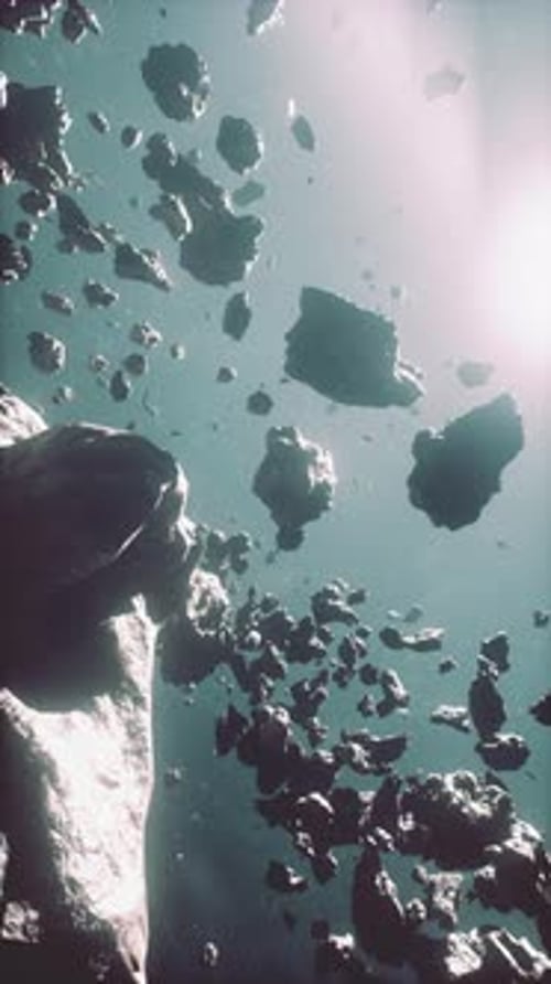 Many Big Asteroids in Space