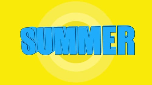 Playful Bouncy Summer Text Animation