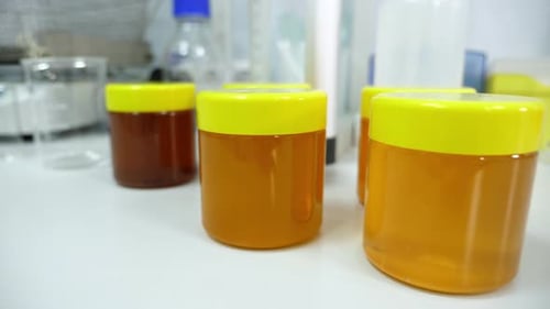 Jars and Liquids in a Clean Laboratory