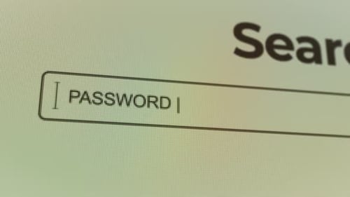 Outils de sécurité par mot de passe, technologie, barre de recherche, concept, interface de recherche numérique