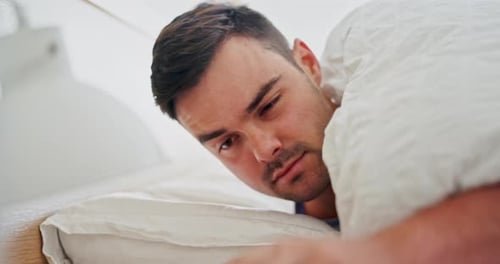 Man Wakes Up and Checks His Phone