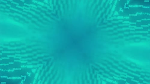 Green Text Kaleidoscope Background