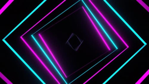Pink And Blue Neon Rays Moving Background Vj Loop In 4K