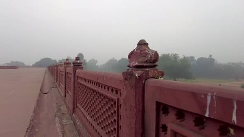 Vue émouvante de l'architecture du balcon, complexe de Humayun