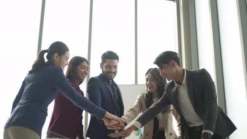 White collar workers are meeting at office.