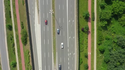 Heavy traffic on highway ,fast cars traveling on the highway ,abstract speed transportation backgrou