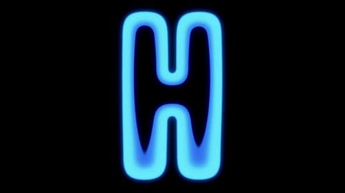 Animated Neon Blue Letters Glow Reveal
