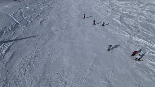 skiing drone