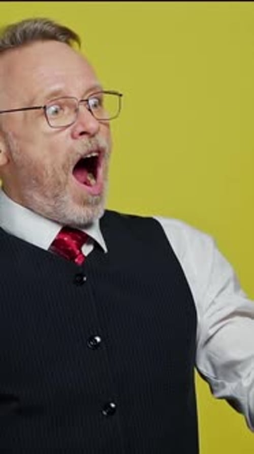 Adult Man Surprised and Scared Expression