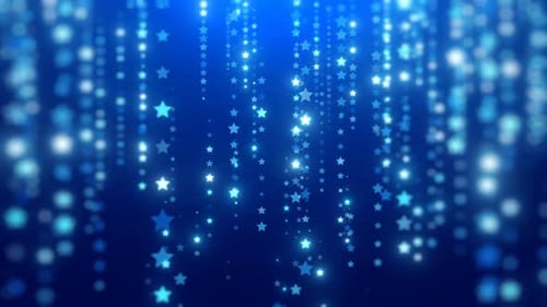 partículas de fundo de estrelas cintilantes desfocadas