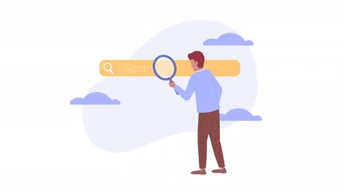 Animated Online Search Concept with Web Interface
