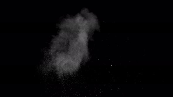Mojave Collection: Exploding dust smoke effect with falling debris from ...