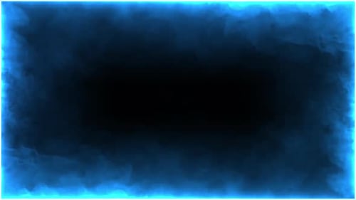 Blauer neonfarbener Rauchrahmen