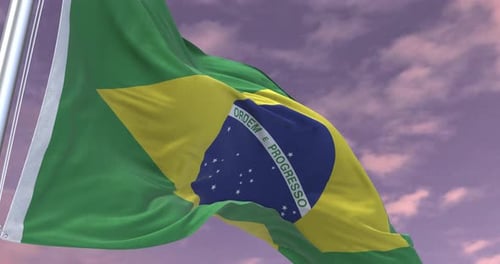 Brazil Flag Animation Minimal Corporate Video