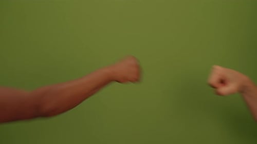 Two Arms, Different Skin Tones, Fist Bump