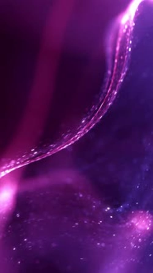 Elegant Purple Pink Abstract Particle Flow Decorative Vertical Loop Background