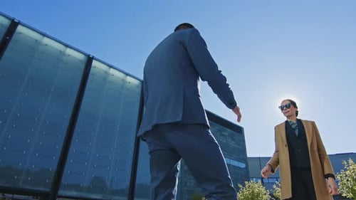 Business Meeting in the City on a Sunny Day