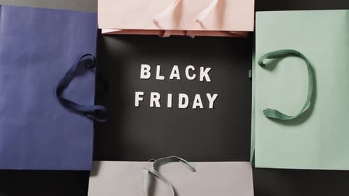 Black Friday Shopping Bags for Advertising and Promotion