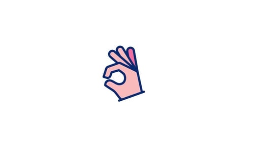 Okay, animiertes Symbol