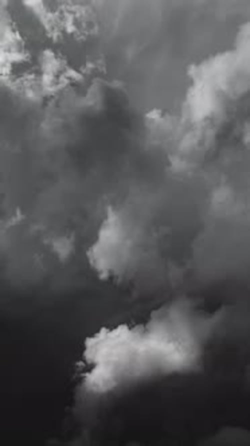 Dark storm clouds moving