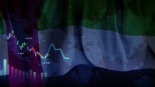 Termos do Waving Flag Loop dos Emirados Árabes Unidos no mercado de ações