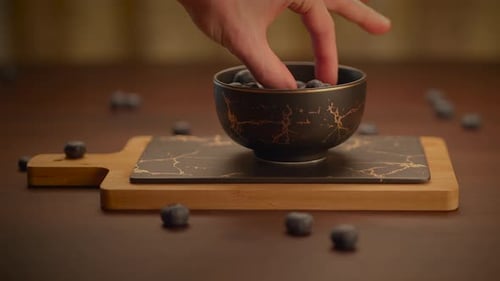 An Enchanting Graphic Illustration Capturing the Splendor of Blueberries