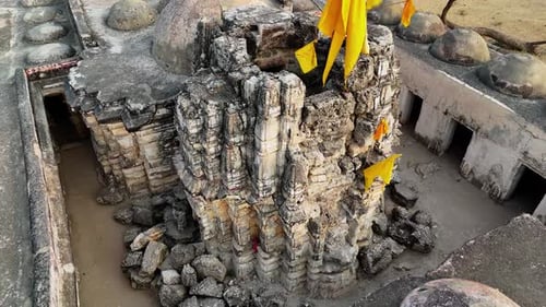 Images par Drone 4K du temple de Gori, le trésor sacré du Sind, Nagarparkar