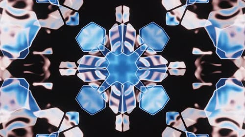 Blinking Colorful Abstract Geometric Neon Vj Loop Seamless Animation