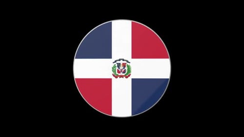 Drapeau Icône de la République Dominicaine