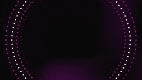 Abstract Tunnel of Glowing Dots Loop Background