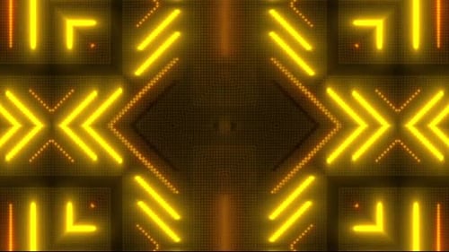 Dynamic Neon Geometric Pattern Background Animation