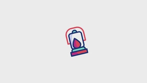 Oil Lamp Animated Icon V1