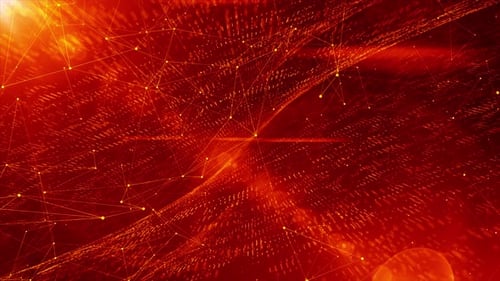 Technology Plexus Network Background Red V3