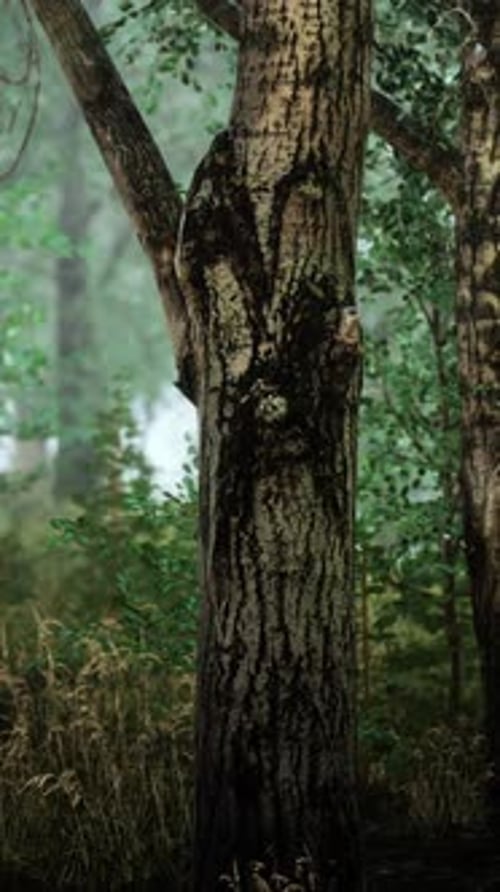 Misty Morning in the Woods
