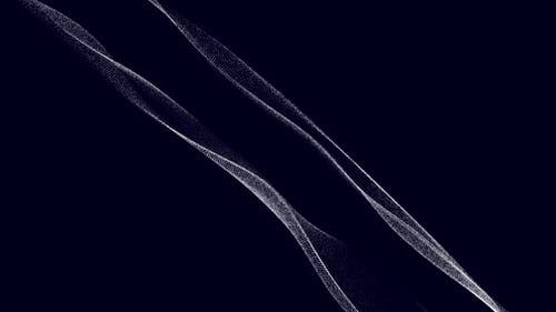 Flowing Abstract Digital Wave Lines Animation