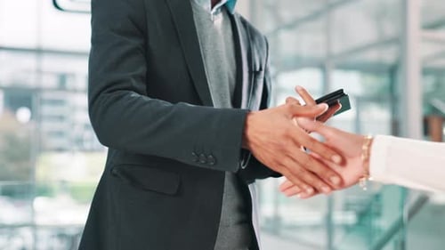 Shaking hands, deal and professional business people in office with agreement