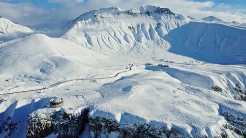 Gudauri Devils Valley Aerial View