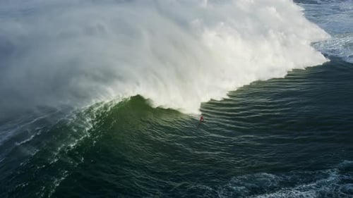 Video Of An Athlete Flying On Ocean Waves