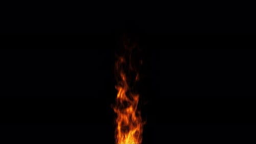 Fire Flame on Black