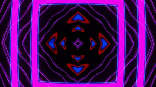 3D-Rendermuster, Filmmusik Hintergrund, zufällige Linien und Farben, Schleife