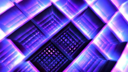 4k Blauer hypnotischer Netzbewegungshintergrund