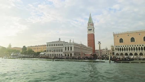 View of the St Mark's Square with Saint Marks Basilica