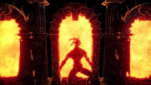 Goat Demon Baphomet VJ Loop