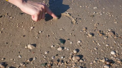 Zeichne Herz. Entspannen und Reisen, Urlaubskonzept