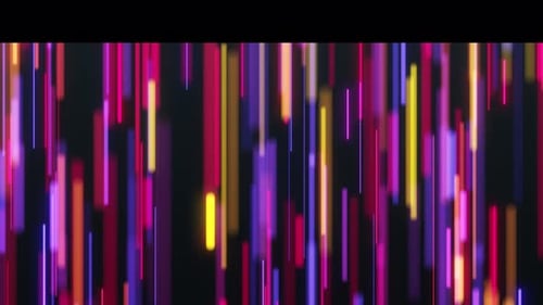 Nano-Kollektion: Animiertes Übergangselement eines Hintergrunds mit mehrfarbigen verschwommenen Neonlinien swa