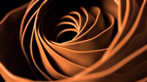 Abstract Swirling Golden Spiral Tunnel Loop Background