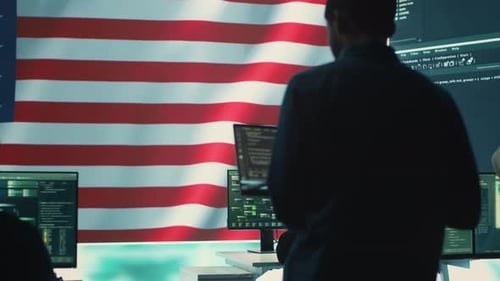 Coders Working on Computers in a Secure Facility