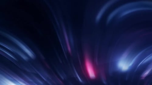 Dark background multicolor falling strands and straws animation
