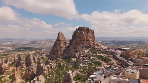 Uchisar Castle in Cappadocia